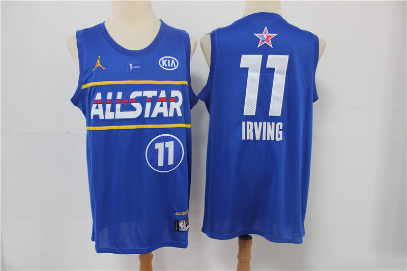 Men Boston Celtics #11 Irving blue 2021 NBA All Star jerseys ->washington nationals->MLB Jersey